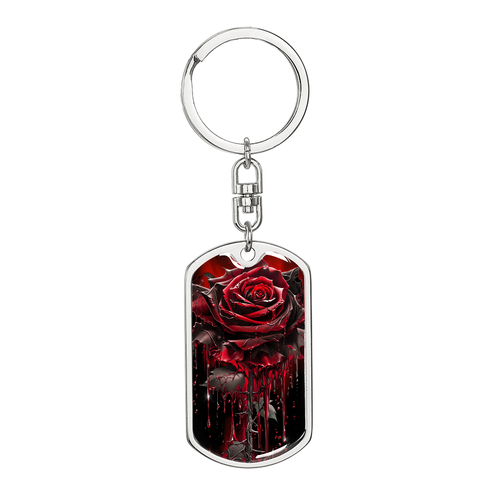 Red Rose Keychain