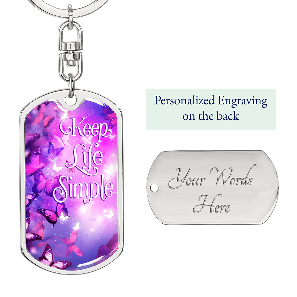 Keep Life Simple Keychain