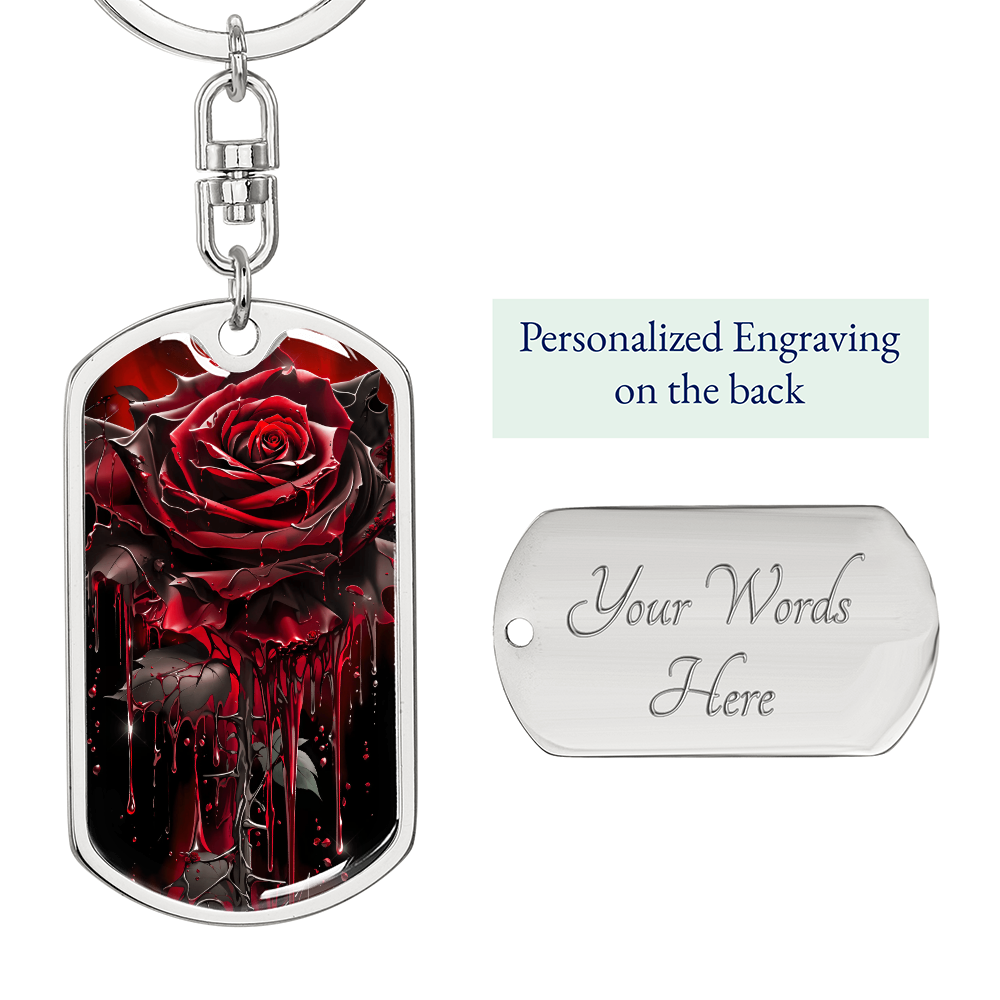 Red Rose Keychain