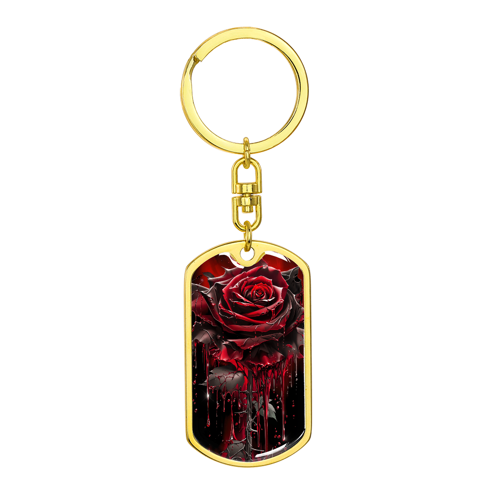 Red Rose Keychain
