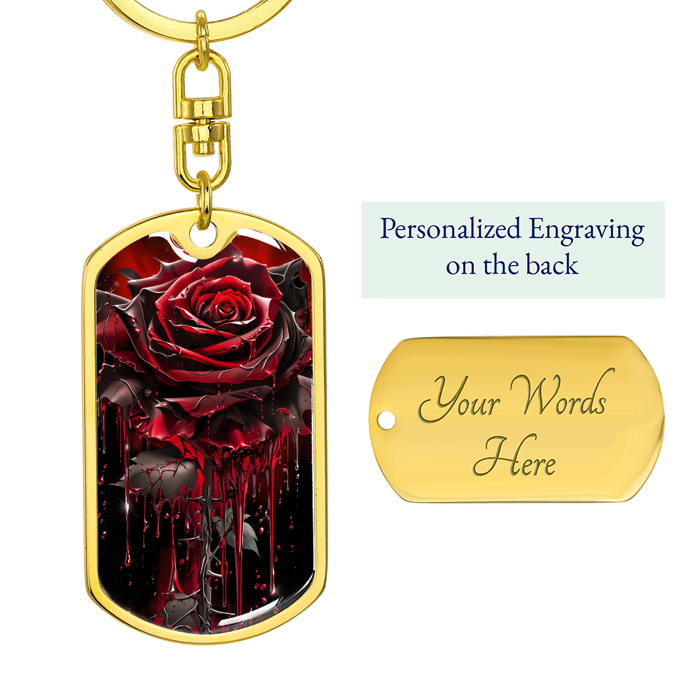Red Rose Keychain