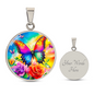 Butterfly Rose Necklace