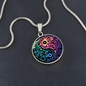 Floral Yin Yang Necklace | Boho Balance Pendant | Spiritual Energy Jewelry Gift