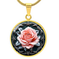 Pink Rose Necklace