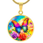 Butterfly Rose Necklace