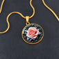 Pink Rose Necklace