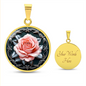 Pink Rose Necklace