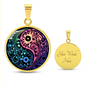 Floral Yin Yang Necklace | Boho Balance Pendant | Spiritual Energy Jewelry Gift