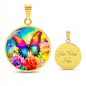 Butterfly Rose Necklace