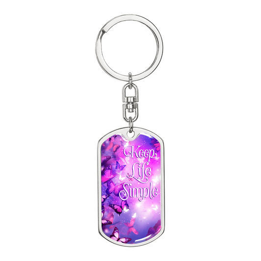 Keep Life Simple Keychain