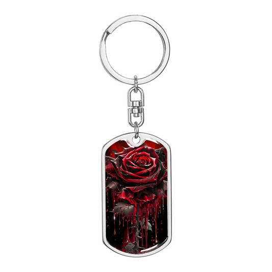 Red Rose Keychain