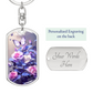 Butterfly Roses Keychain