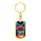 Rose With Wings Keychain