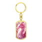 Pink Dragon Keychain
