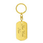 Personalized Disc Golf Mom Keychain - Custom Engraved Gift for Disc Golf Lovers & Players