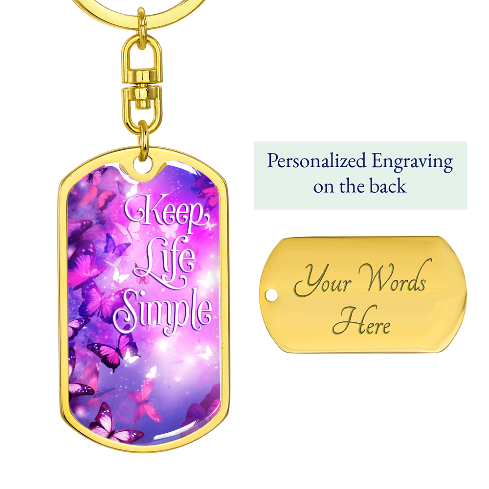 Keep Life Simple Keychain