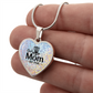 Disc Golf Mom Necklace  Unique Frisbee Golf Jewelry Gift for Women  Sporty Pendant for Moms