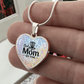 Disc Golf Mom Necklace  Unique Frisbee Golf Jewelry Gift for Women  Sporty Pendant for Moms