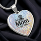 Disc Golf Mom Necklace  Unique Frisbee Golf Jewelry Gift for Women  Sporty Pendant for Moms