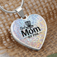Disc Golf Mom Necklace  Unique Frisbee Golf Jewelry Gift for Women  Sporty Pendant for Moms