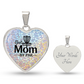 Disc Golf Mom Necklace  Unique Frisbee Golf Jewelry Gift for Women  Sporty Pendant for Moms