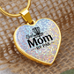 Disc Golf Mom Necklace  Unique Frisbee Golf Jewelry Gift for Women  Sporty Pendant for Moms