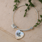 Personalized Disc Golf Mom Bangle Bracelet - Custom Engraved Jewelry Gift for Disc Golf Lovers