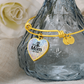 Personalized Disc Golf Mom Bangle Bracelet - Custom Engraved Jewelry Gift for Disc Golf Lovers